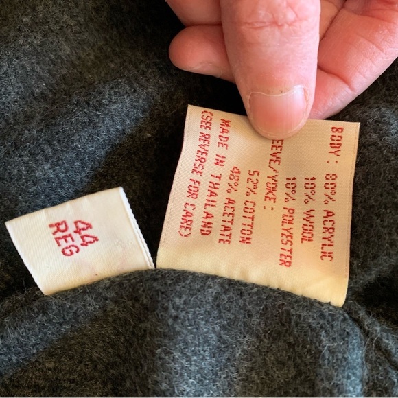 EVAN PICONE Vintage Brown Heavyweight Lined Trench Coat Mens 44R Chest Size 50 - Picture 9 of 12